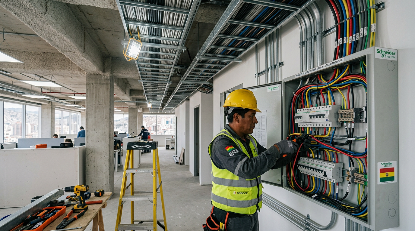 Instalación eléctrica comercial Bolivia